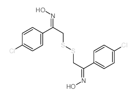Acetophenone,2,2''-dithiobis[4'-chloro-, dioxime (8CI) Structure