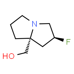 ((2S,7aR)-2-氟六氢-1H-吡咯嗪-7a-基)甲醇结构式