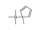 trimethyl-(1-methylcyclopenta-2,4-dien-1-yl)silane Structure
