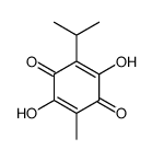 3,6-Dihydroxy-p-mentha-3,6(1)-diene-2,5-dione结构式
