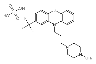 10-[3-(4-methyl-1-piperazinyl)propyl]-2-(trifluoromethyl)phenothiazine sulphate Structure