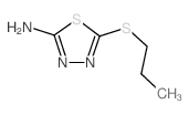 2-氨基-5-N-丙基硫代-1,3,4-噻二唑结构式
