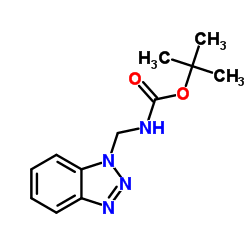 tert-butyl (1H-benzo[d][1,2,3]triazol-1-yl)Methylcarbamate结构式