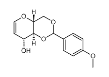 4,6-O-(4-甲氧基苄烯)-D-己烯糖结构式