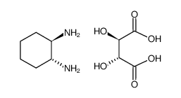 (1R 2R)-(+)-1,2-二氨基环己烷 酒石酸盐结构式