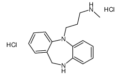 3-(5,6-dihydrobenzo[b][1,4]benzodiazepin-5-ium-11-yl)propyl-methylazanium,dichloride Structure