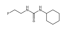 1-cyclohexyl-3-(2-fluoroethyl)thiourea结构式