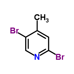 2,5-二溴-4-甲基吡啶结构式