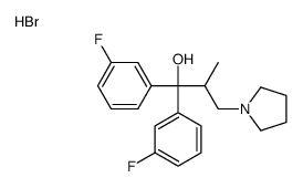 1,1-bis(3-fluorophenyl)-2-methyl-3-pyrrolidin-1-ylpropan-1-ol,hydrobromide结构式