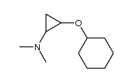 (+/-)-trans-1-Dimethylamino-2-cyclohexyloxycyclopropane Structure