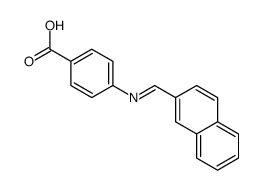 4-(naphthalen-2-ylmethylideneamino)benzoic acid结构式