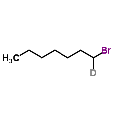 1-溴代庚烷-D1结构式