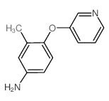 3-甲基-4-(吡啶-3-基氧基)苯胺结构式