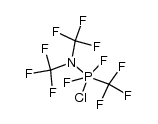 1-chloro-1,1-difluoro-N,N,1-tris(trifluoromethyl)phosphoranamine结构式