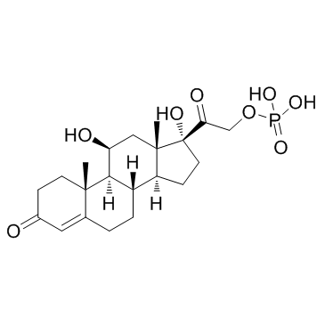 Hydrocortisone phosphate Structure