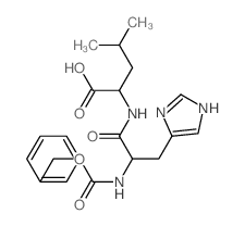2-[[3-(3H-imidazol-4-yl)-2-phenylmethoxycarbonylamino-propanoyl]amino]-4-methyl-pentanoic acid结构式