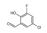 5-氯-3-氟-2-羟基苯甲醛结构式