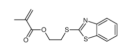 2-(1,3-benzothiazol-2-ylsulfanyl)ethyl 2-methylprop-2-enoate结构式
