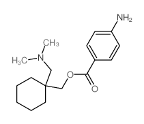 Cyclohexanemethanol,1-[(dimethylamino)methyl]-, 1-(4-aminobenzoate) structure