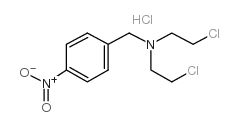 2-chloro-N-(2-chloroethyl)-N-[(4-nitrophenyl)methyl]ethanamine,hydrochloride Structure