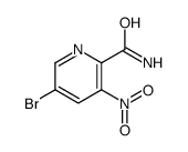 5-bromo-3-nitropyridine-2-carboxamide结构式