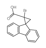 1-bromospiro[cyclopropane-2,9'-fluorene]-1-carboxylic acid Structure
