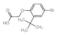 2-[4-Bromo-2-(tert-butyl)phenoxy]acetic acid结构式