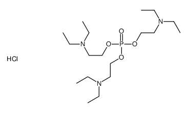 tris[2-(diethylamino)ethyl] phosphate,hydrochloride Structure