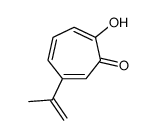 2-hydroxy-6-prop-1-en-2-ylcyclohepta-2,4,6-trien-1-one结构式