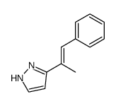 3-(1-methyl-2-phenyl-vinyl)-1(2)H-pyrazole结构式