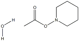 2-(哌啶-1-基)乙酸水合物结构式