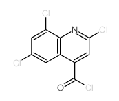 4-Quinolinecarbonylchloride, 2,6,8-trichloro- Structure