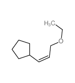 Cyclopentane, (3-ethoxy-1-propenyl)-, (Z)- (9CI)结构式