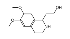 2-(6,7-二甲氧基-1,2,3,4-四氢-异喹啉-1-基)乙醇结构式