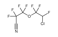 3-(2-chloro-1,1,2-trifluoroethoxy)-2,2,3,3-tetrafluoropropanenitrile Structure