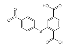 2-(4-nitrophenyl)sulfanylterephthalic acid结构式