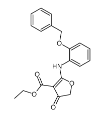 2-(2-benzyloxy-anilino)-4-hydroxy-furan-3-carboxylic acid ethyl ester Structure