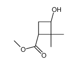 (1S,3R)-3-羟基-2,2-二甲基环丁烷甲酸甲酯结构式