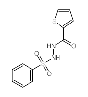 N-(benzenesulfonyl)thiophene-2-carbohydrazide Structure