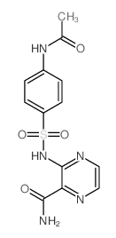 2-Pyrazinecarboxamide,3-[[[4-(acetylamino)phenyl]sulfonyl]amino]- Structure