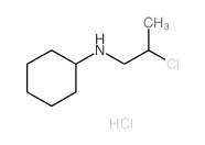 Cyclohexanamine,N-(2-chloropropyl)-, hydrochloride (1:1)结构式