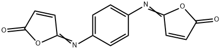 N,N'-Bis(2,5-dihydro-5-oxofuran-2-ylidene)-1,4-benzenediamine Structure