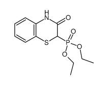 (3-oxo-3,4-dihydro-2H-benzo[1,4]thiazin-2-yl)-phosphonic acid diethyl ester Structure