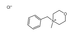 4-benzyl-4-methylmorpholin-4-ium,chloride结构式