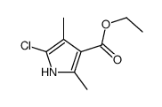 ethyl 5-chloro-2,4-dimethyl-1H-pyrrole-3-carboxylate结构式