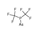 bis(trifluoromethyl)phosphinearsine Structure