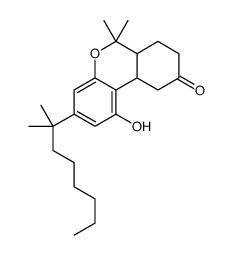 1-hydroxy-6,6-dimethyl-3-(2-methyloctan-2-yl)-7,8,10,10a-tetrahydro-6aH-benzo[c]chromen-9-one结构式