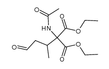 acetylamino-(1-methyl-3-oxo-propyl)-malonic acid diethyl ester Structure