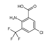2-amino-5-chloro-3-(trifluoromethyl)benzoic acid Structure