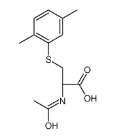 N-乙酰基-S-(2,5-二甲基苯)-L-半胱氨酸结构式